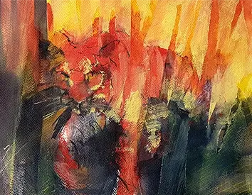 moderne Malerei (Tiger)